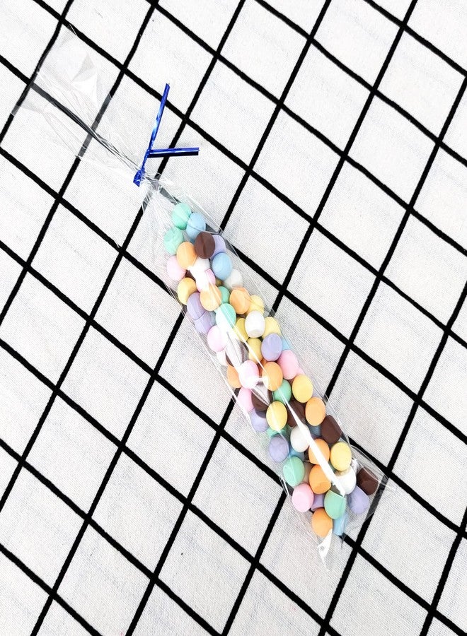 XLSFPY 100 Clear Treat Bags - 2x10 inches, with 4'' Twist Ties - 1.4 mils Thick OPP, Perfect for Parties & Gifts - Image 4